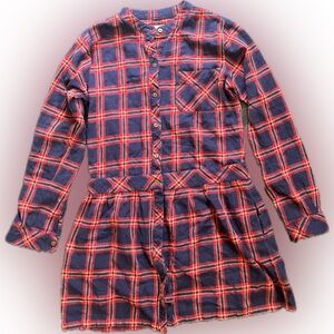 Current/Elliott Red and Blue Plaid Shirt
